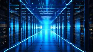busy-data-center-with-rows-of-servers-emitting-blue-lights-focus-on-network-and-information-technology-infrastructure-free-photo